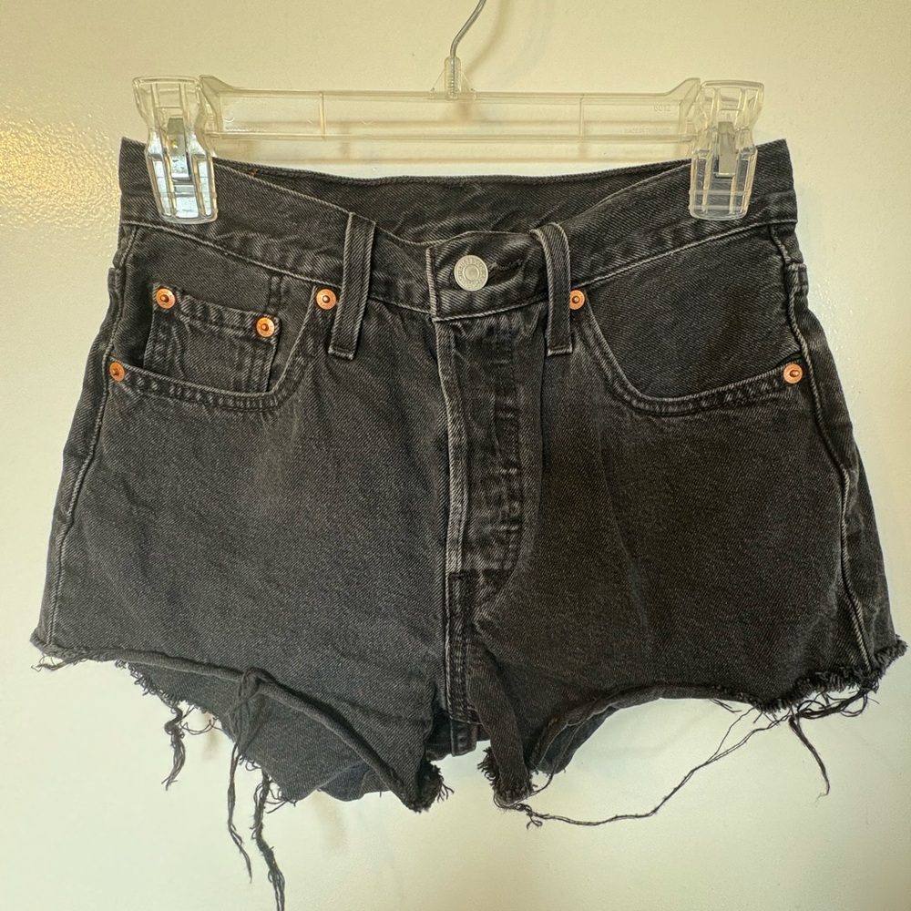 Levi's 501 Black Jean Shorts